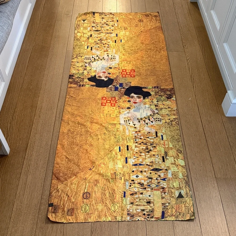 Klimt Silk Scarf Shawl Two Sided The Kiss Adel Bloch-Bauer 28